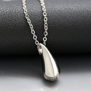 Pet Cenaze Takı Toptan Gözyaşı Kolye 316L Paslanmaz Çelik <span class=keywords><strong>Keepsake</strong></span> Külleri Tutucu Kremasyon Urn Paw Print Mücevherat - Product Image 4