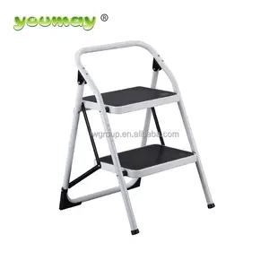 EN14183 큰 할인 사다리 의자 25*0.9mm 튜브 금속 의자 강철 접이식 계단 사다리