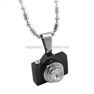 Wholesale Custom Made Stainless Steel Hidden Camera Jewelry Pendant with Luxury Diamond Stones Jewelry