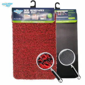 High quality outdoor carpets and 3D PVC rug anti slip outdoor door mat washable