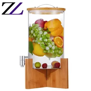 Otel büfe catering 8L toptan fiyat içme meyve dağıtıcı makinası etiketi cam kavanoz içecek suyu dağıtıcı