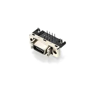 050'' Series Right Angle Receptacle Header 14 position MDR 14 pin female SCSI connector