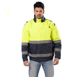 Bán buôn Hi VIS phản quang an toàn Áo khoác giá rẻ không thấm nước an ninh quần áo với quan trọng chức năng an toàn - Product Image 1