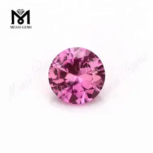 Factory Price Round 8.0 mm 2# Synthetic Pink Sapphire Corundum Stone