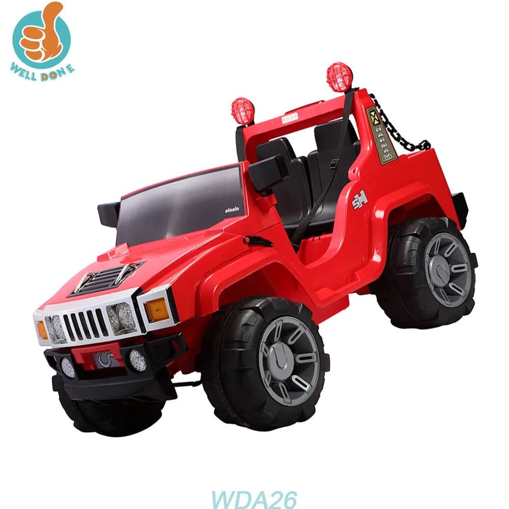 Wda26 2017 Nieuwste Jeeps Kids Elektrische 12V Auto Logo Baby Speelgoed Voor Kinderen
