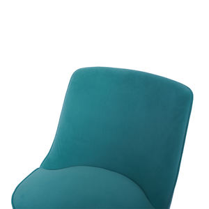 Không Có Mặt Lưng Cao Màu Xanh Nhung Ghế Nhỏ Bọc Ghế Xoay - Product Image 6