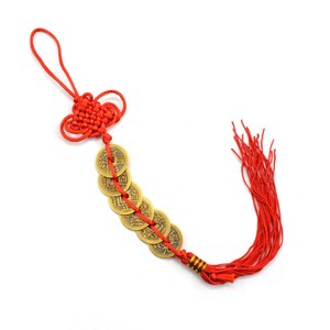 <span class=keywords><strong>Rosso</strong></span> nodo Cinese FENG SHUI Set Di 6 Fortunato di Fascino <span class=keywords><strong>Antico</strong></span> Monete Prosperità di Protezione di Buona Fortuna Per La Casa Auto - Product Image 5