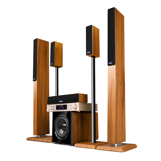 2017 New Hi-Fi Blue Tooth Co-axial Input Power Amplifier FM Subwoofer 5.1ch Home Theater System