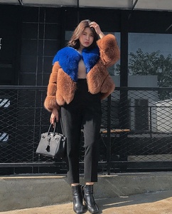 2018 High Quality Fox Fur <strong>Bubble</strong> <strong>Coat</strong> for Women V-neck Winter Jackets <strong>Coats</strong> Ladies Faux Fur Abrigo Piel Mujer 4XL Pattern - Product Image 6