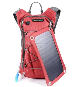 Ruhm Solar Wandern Wasserdicht Reiten Radfahren Wassers ack Outdoor Solar panel für Telefon Rucksack Red Travel