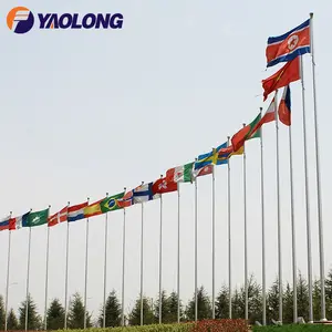 12 Meter 15 Meter Aluminiumlegering Spinning Vlaggenmast Outdoor Vouwen Vlag Pole Voor Verkoop