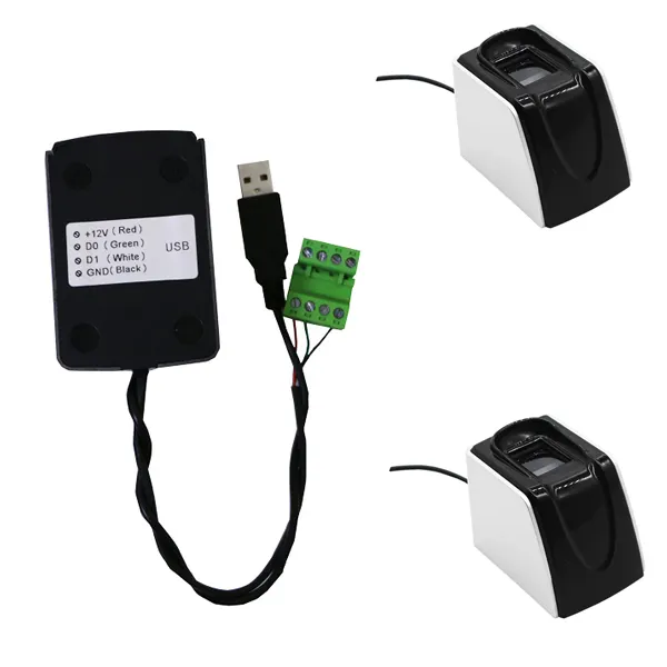 Interface USB lecteur d'empreintes digitales lecteur wiegand carte nombre sortie pour système de contrôle d'accès