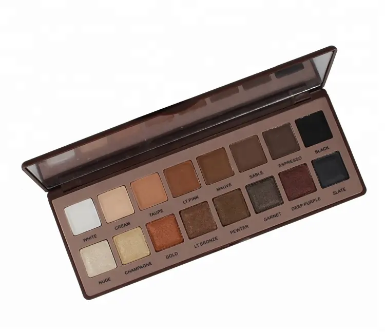 16 di Trucco di colore Eyeshadow Palette Per Le Fronte Privale Etichetta Cioccolato Eye Shadow Palette