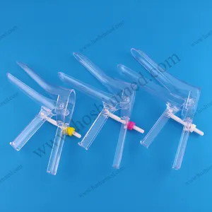 Side screw type S, M, L size disposable plastic vaginal speculum