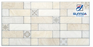 con textura de piedra natural azulejo de cerámica, porcelana <span class=keywords><strong>imitación</strong></span> 3d azulejo de la pared exterior - Product Image 4