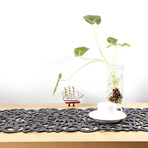 Runner da tavolo in feltro rettangolare con <span class=keywords><strong>taglio</strong></span> Laser su misura per la decorazione della tavola - Product Image 3