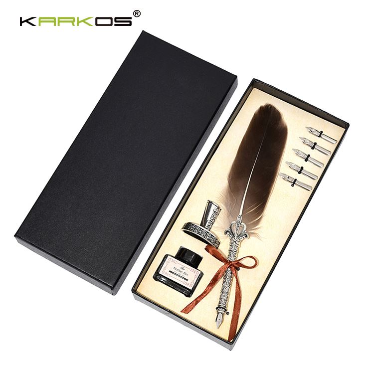 Модный дизайн, свадебные украшения, перьевая ручка, набор перьевых ручек с наконечниками