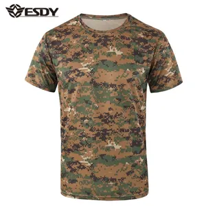 ESDY 16 renkler açık avcılık Camo Tee taktik savaş T gömlek