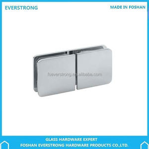 Soporte de <span class=keywords><strong>ducha</strong></span> de latón cromado C017 baño 180 grados clip de pared a <span class=keywords><strong>vidrio</strong></span> con esquina redonda lado recto - Product Image 4