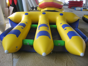 Tube de poisson volant gonflable bouée banane remorquée PVC gonflable bateau banane d'eau - Product Image 4