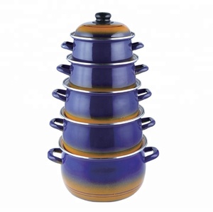 Casserole <span class=keywords><strong>en</strong></span> émail avec couvercle <span class=keywords><strong>en</strong></span> métal, ustensiles de cuisine <span class=keywords><strong>en</strong></span> <span class=keywords><strong>fonte</strong></span> 773 - Product Image 4