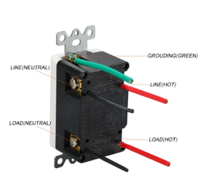 15A 125V Làm xáo trộn kháng/TR gfci đựng 6 cửa hàng tường ổ cắm trắng mặt đất lỗi bảo vệ ETL/cetl được liệt kê - Product Image 4