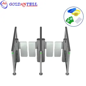 Swift 速度半高旋转门透明玻璃 rfid 旋转栅栏适用于高档私人俱乐部