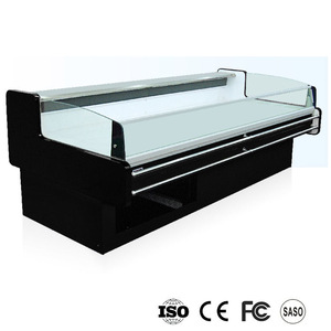 Chine vente chaude open <span class=keywords><strong>top</strong></span> frais viande refroidisseur d'affichage pour le supermarché - Product Image 1