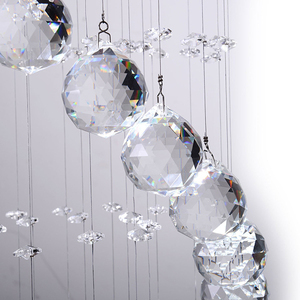 Custom made moderne de fleur de mode escaliers hôtel hall double helix goutte de cristal de luxe <span class=keywords><strong>lustre</strong></span> - Product Image 6