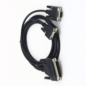DB25 maschio a DB29 maschio + DB9 Femminile Y splitter cavo