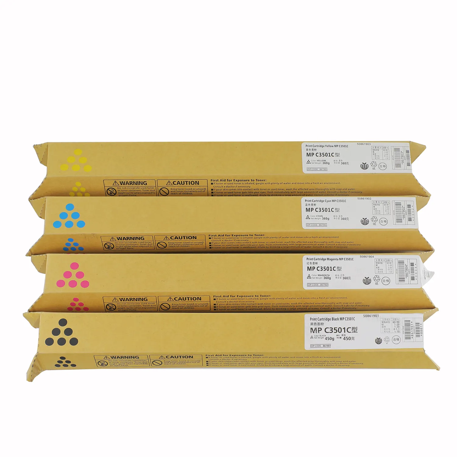 Fabricant de Toner, compatible neuf ricoh MPC3001 toner couleur de haute qualité