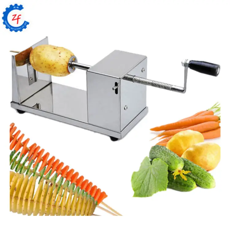 New stainless steel manual spiral potato chips twister slicer cutter tornado