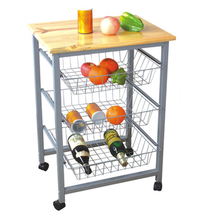 รถเข็นครัวการออกแบบรถเข็นไม้เฟอร์นิเจอร์รถเข็นครัว - Product Image 4