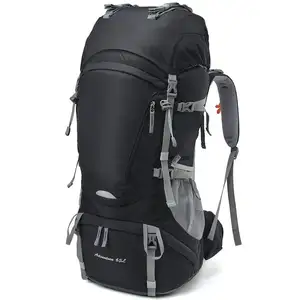 Mochila multifuncional para caminhadas, 65l, acampamento, com capa de chuva, para atividades ao ar livre