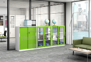 Acero utilizado muebles <span class=keywords><strong>de</strong></span> <span class=keywords><strong>oficina</strong></span> puerta corredera <span class=keywords><strong>de</strong></span> cristal gabinete <span class=keywords><strong>de</strong></span> almacenamiento - Product Image 4
