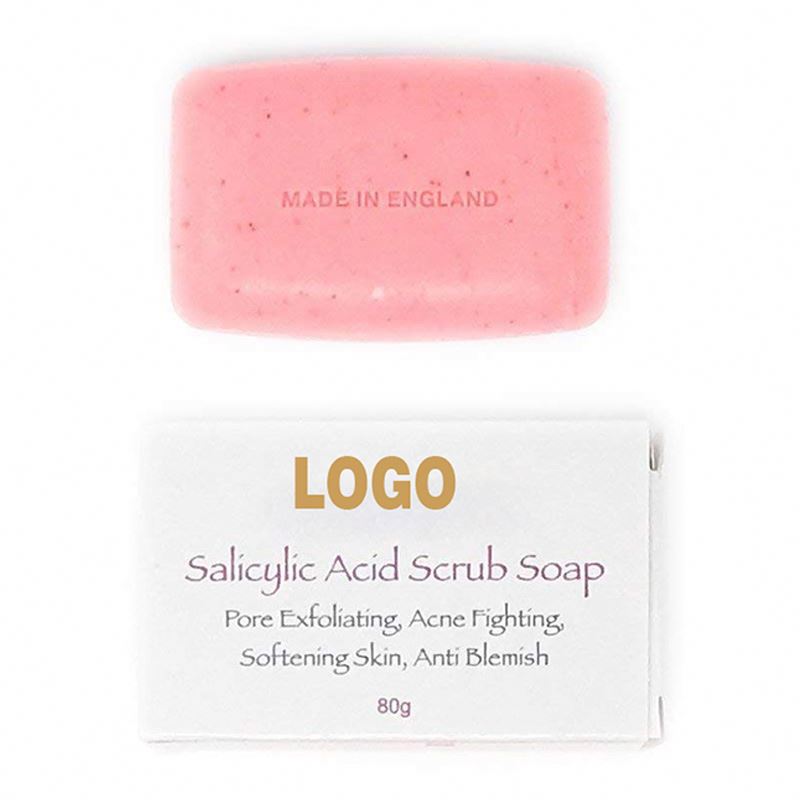 Собственная марка мыло салициловая кислота скраб осветляющее Отшелушивающее Мыло