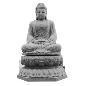 Statue de <span class=keywords><strong>Bouddha</strong></span> en pierre sculptée à la main, grand format, représentant Sakyamuni <span class=keywords><strong>Tathagata</strong></span> Amitabha, assis en méditation, pour jardin extérieur - Product Image 1