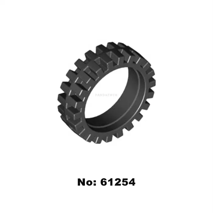 Professional Science car tire Shantou manufacturer compatible set car block parts Vehicle tire 23x7mm block saft toys (NO.61254)