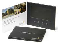 Publicité personnalisée Tft/ Lcd Pop up vidéo Invitation de mariage cadeau Carte de voeux 4.3 ''4'' 5 ''7 pouces Brochures vidéo