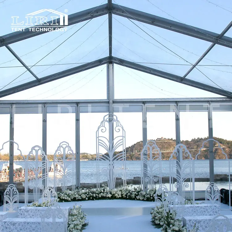Большая прозрачная роскошная палатка для свадебного торжества от Liri Tent