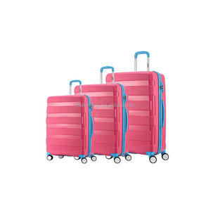 Bagasi Pabrik Pasokan 3 Sepotong PP Spinner Roda Super Light Hard <span class=keywords><strong>Case</strong></span> Tangan Kota Tren Travel <span class=keywords><strong>Trolley</strong></span> Luggage Set - Product Image 4