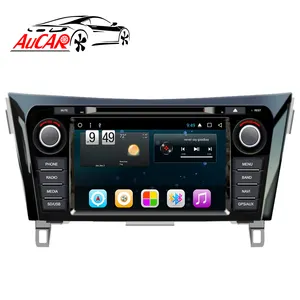 AuCAR 8 "Android 10 araba radyo dokunmatik ekran araba Stereo Video DVD GPS navigasyon için Nissan x-trail qashqai Dualis Rouge 2014-2018