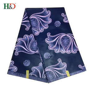 H & D africano caliente flor real algodón auténtico bloque de cera imprime tela con <span class=keywords><strong>la</strong></span> mejor calidad - Product Image 4
