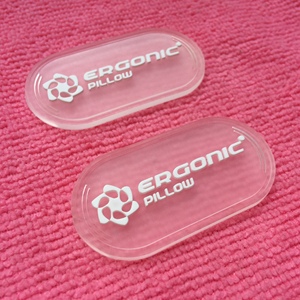 Promotional Embossed logo <strong>Transparent</strong> <strong>Label</strong>,clear Silicone Rubber <strong>Label</strong> - Product Image 3