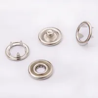 Custom Silver Metal Snap Ring Button