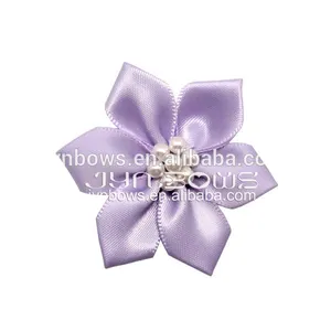 Cute Handmade Flowers Small Satin Ribbon Lingerie Bows Garment Accessories