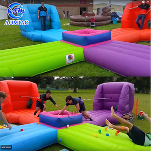 Popular inflable chow abajo tornado inflable juego para niños y adultos