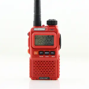 BAOFENG UV-3R PLUSสีแดงแบบพกพาTransceiver/วิทยุ-โรงงานราคา-Professionalวิทยุตัวแทนจำหน่าย