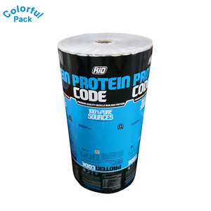 Customized plastic roll laminated aluminum foil packaging roll film with logo