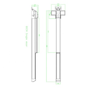 Nouveau produit <span class=keywords><strong>Barre</strong></span> <span class=keywords><strong>anti</strong></span>-<span class=keywords><strong>panique</strong></span> <span class=keywords><strong>avec</strong></span> dos de 60mm et fonction d'alarme - Product Image 5